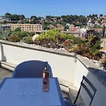 Grand Studio Terrasse De Standing, Pleine Vue Village Et Mer