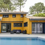 Villa 5 Chambres A Biscarrosse Avec Piscine Chauffee, Wifi, Proche Ocean - Fr-1-521-18