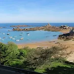 Appartement 2Ch, Vue Mer, Plage A 200M, Parking, Tregastel - Fr-1-368-131