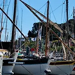 Les Toits De Sanary Et La Mer