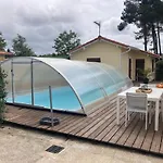 !Villa 4*Mimizan/Piscine Chauffee/Wifi/Plage A 5Mn/Clim