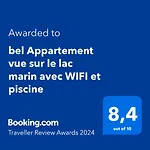 Bel Appartement Vue Sur Le Lac Marin Avec Piscine