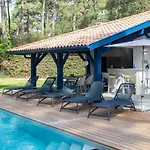 Villa De Luxe Avec Piscine Chauffee, Jacuzzi, Sauna Au Coeur De La Foret Des Landes - Fr-1-791-24