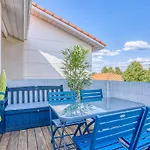 Charmant T2 Avec Terrasse, Climatisation Et Wifi - Quartier Residentiel A Biscarrosse - Fr-1-521-217