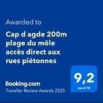 Cap D Agde 200M Plage Du Mole Acces Direct Aux Rues Pietonnes