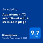 Appartement T2 Avec Clim Et Wifi, A 50 M De La Plage