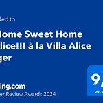 Le Home Sweet Home D'Alice!!! A La Villa Alice Roger