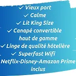 Sud Passion - Fada Vieux Port - Calme - Linge De Qualite - Lit King Size - Fibre