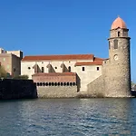 Azur-Les Pieds Dans L'Eau-Vue Sur Mer Et Clocher De Collioure En Toile De Fond - Wifi Fibre- Parking Couvert