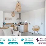 Bel Appartement Pour 6, Vue Mer, 50M Plage