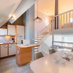 Appartement Vue Mer 2 Pieces + Mezzanine A Carnac, Terrasse, Parking, Proche Plage Et Commerces - Fr-1-477-84