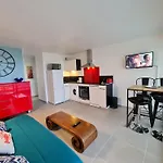 T3 Climatise, Face Plage De Canet Sud, Double Parking, Wifi, Linge Et Menage Inclus