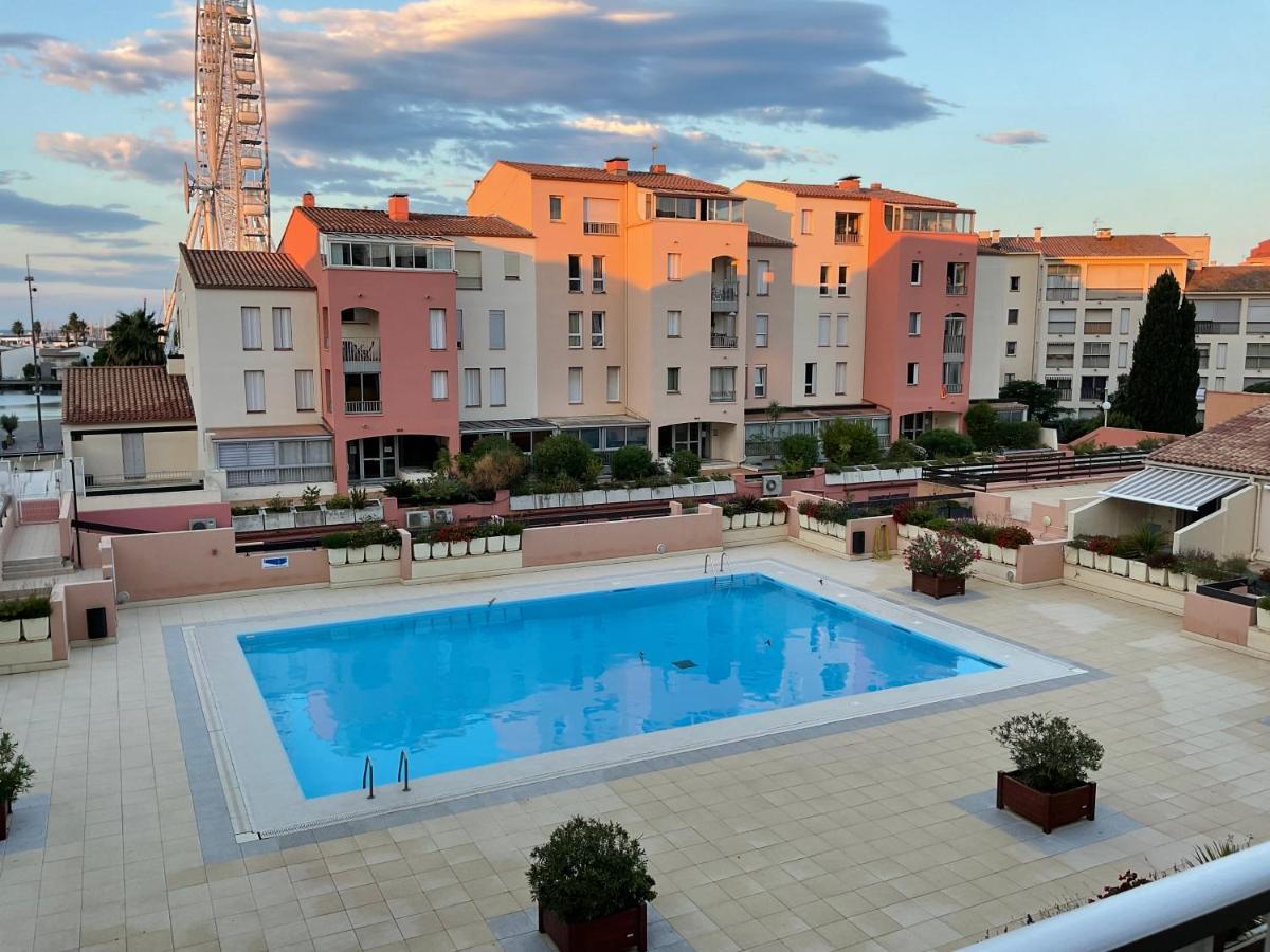 Cap D'agde Centre Port Avec Parking Prive Et Belle Vue Port Et Агд